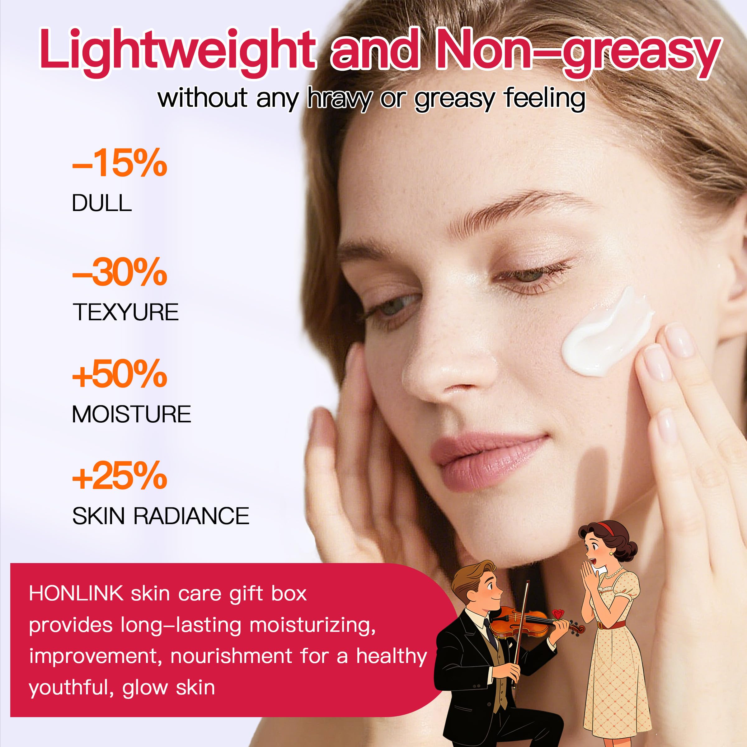 HONLINK Glown body-lotion pump moisturizes skin from head to toe