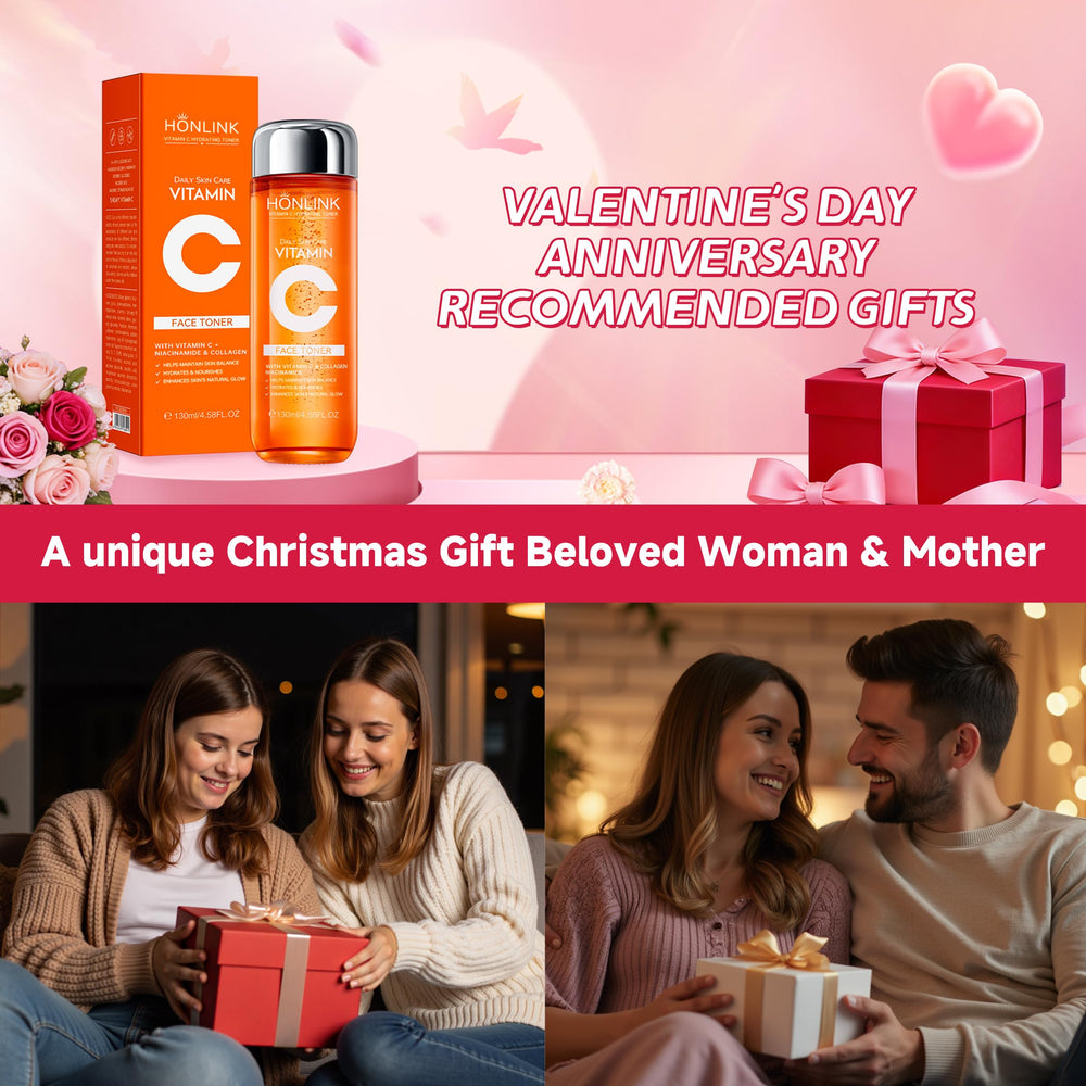 HONLINK Vitamin C Toner packaging is elegant and gift-ready