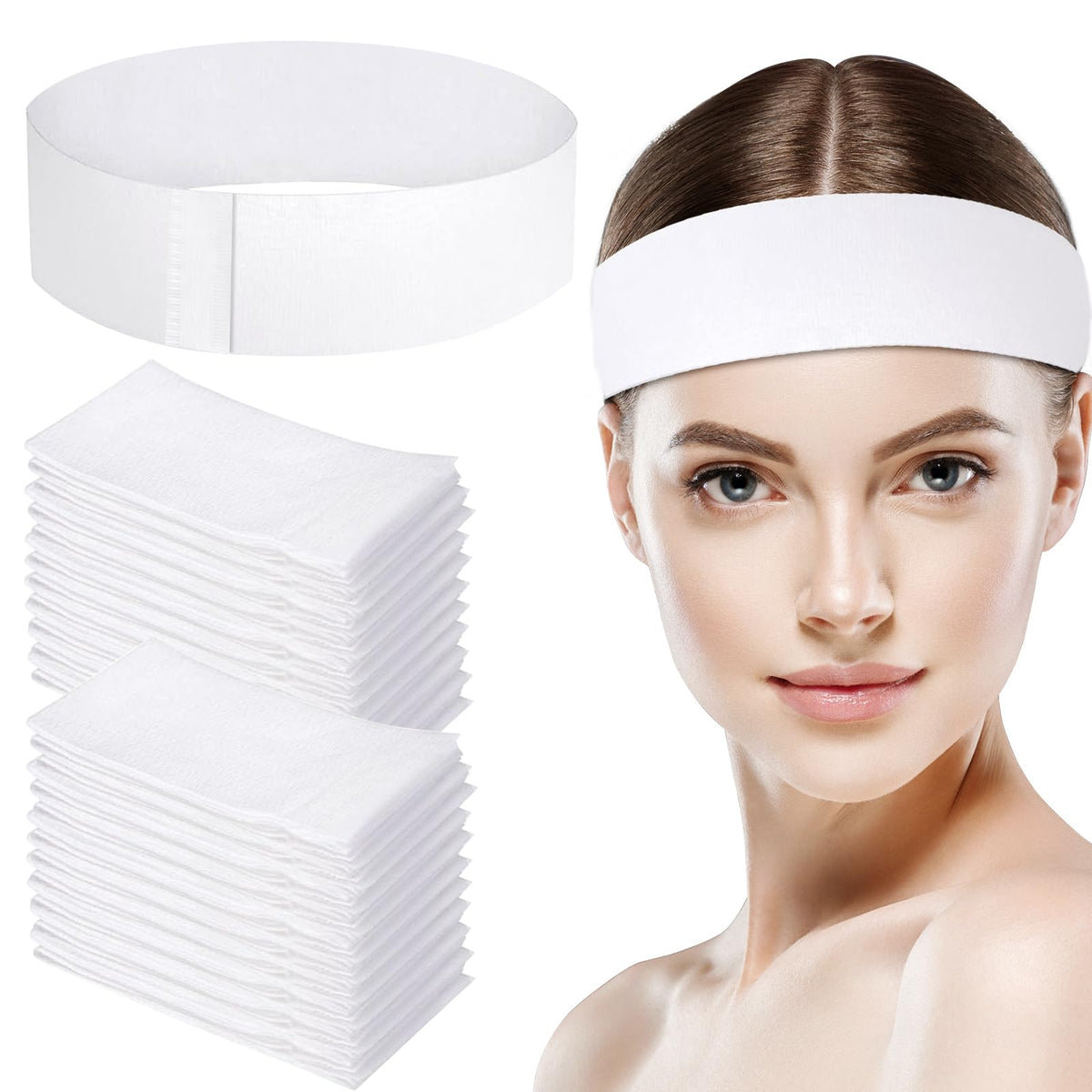 HONLYNE disposable hairband for women keeps hair tidy during makeup and skincare