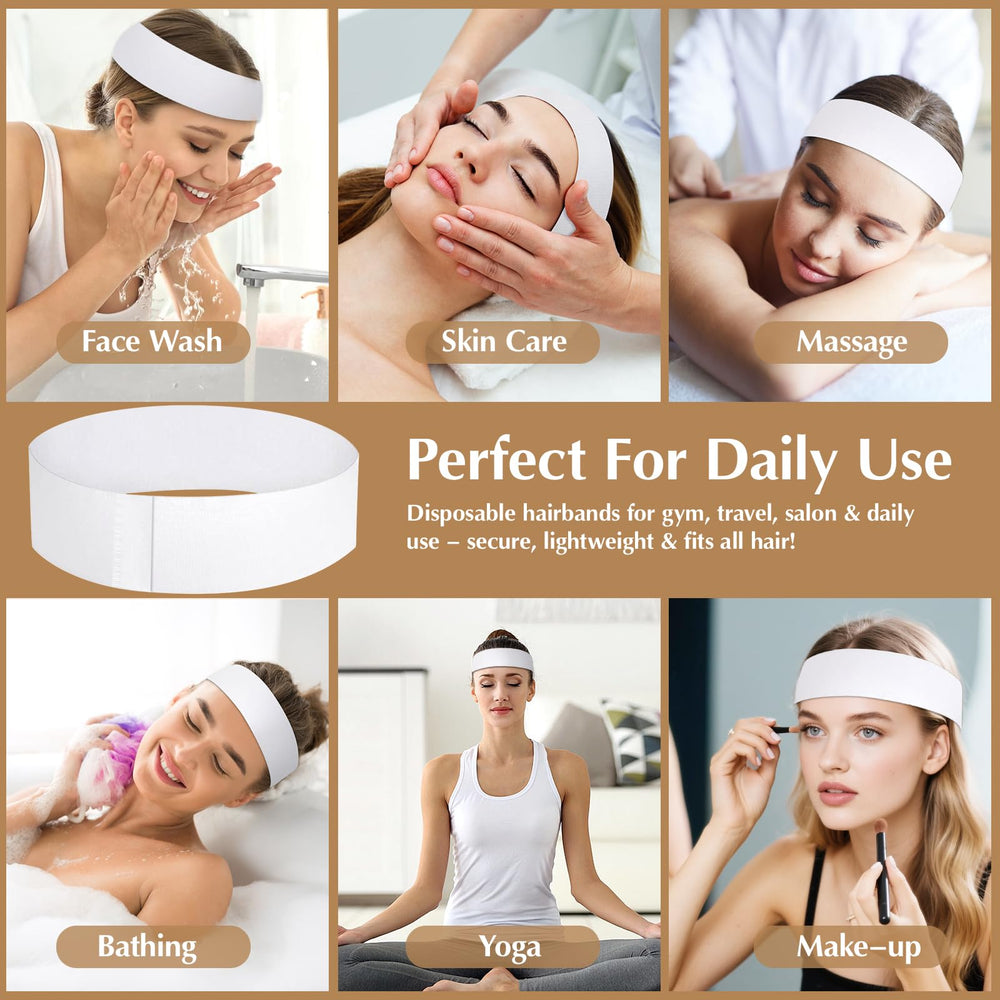HONLYNE soft absorbent nonwoven hairband for gentle skincare routines