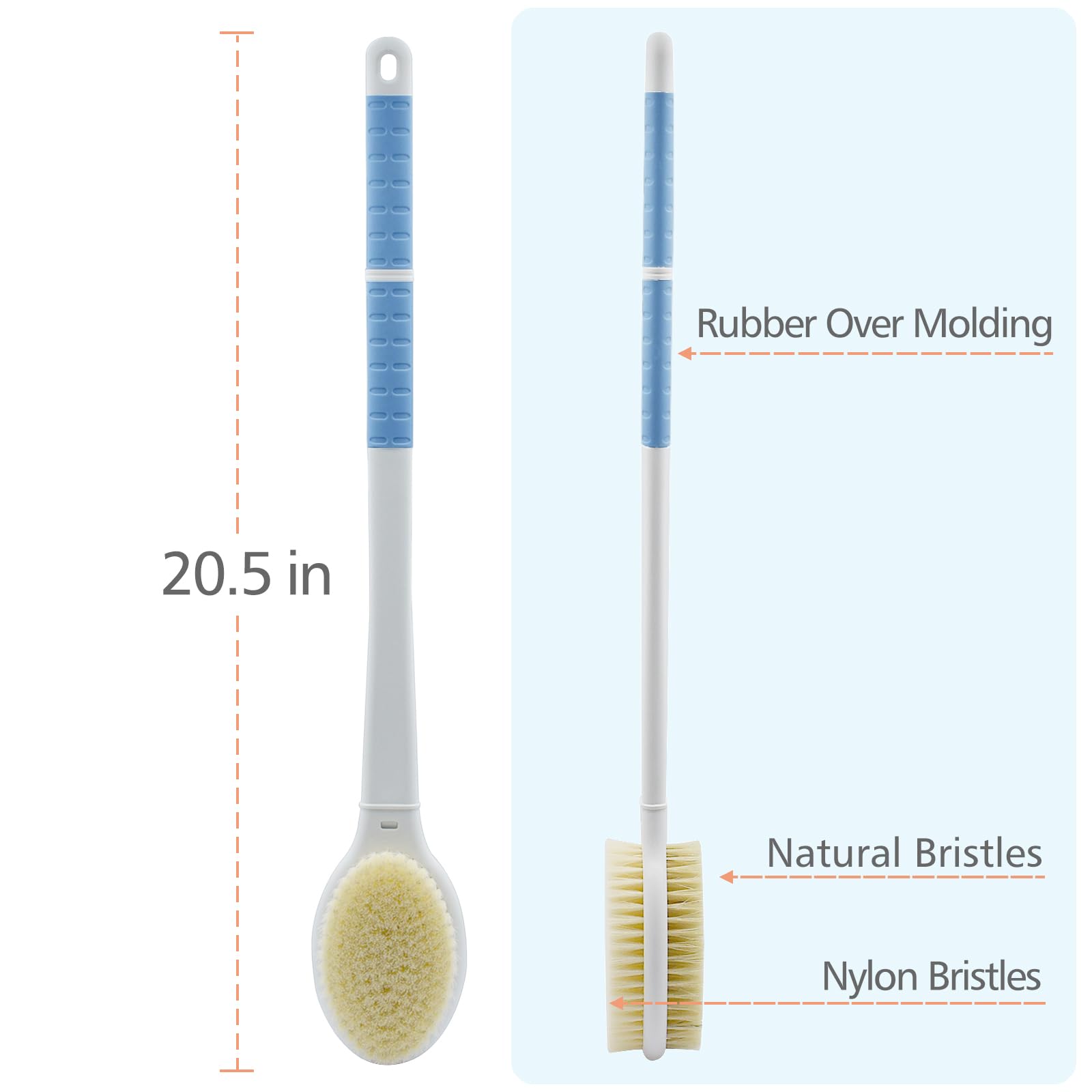 HONOMA cerdas duras para exfoliación efectiva en piel áspera