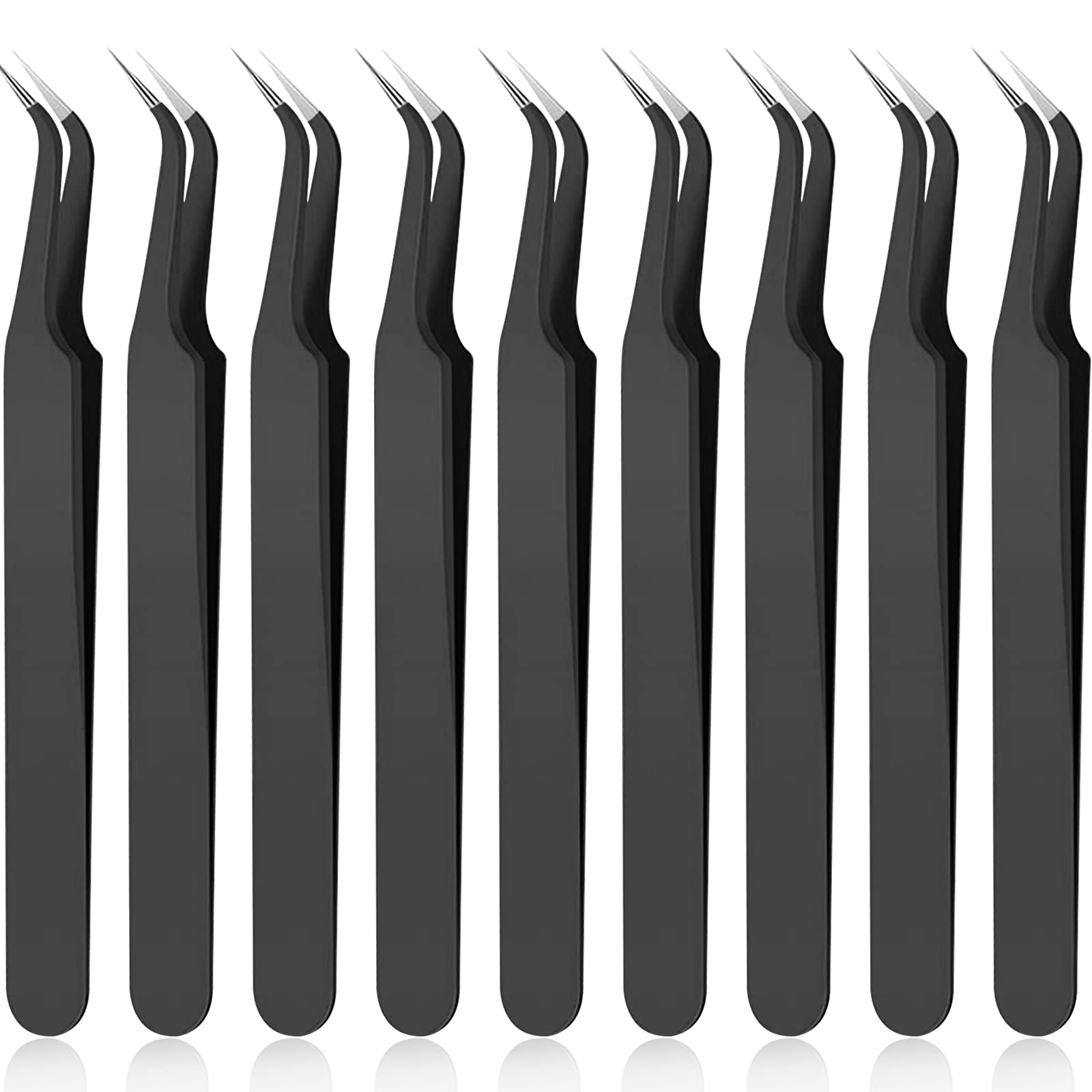 Honoson curved-tip tweezers for precise rhinestone and bead handling