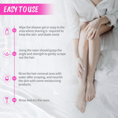 Honoson ergonomic non-slip handle ensures secure control when shaving.