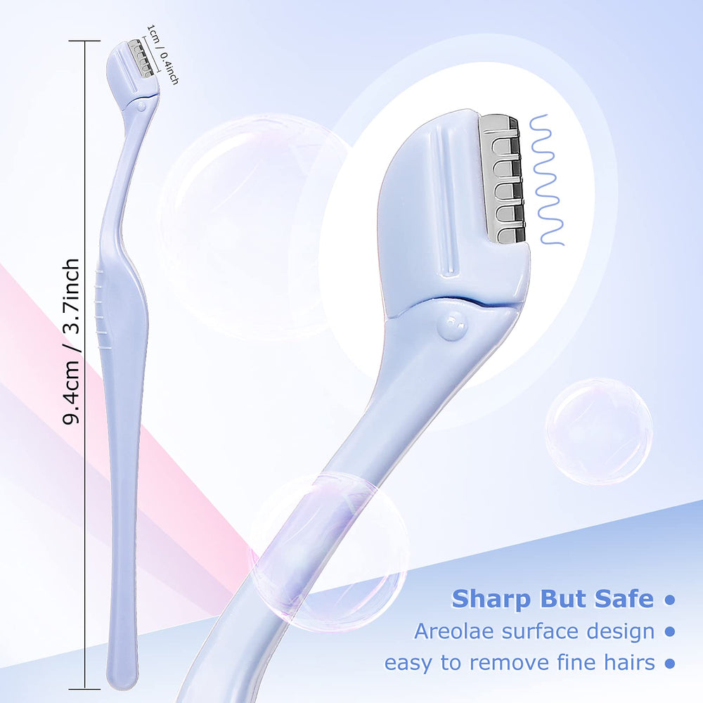 Honoson eyebrow razor pack in clear purple for daily use.