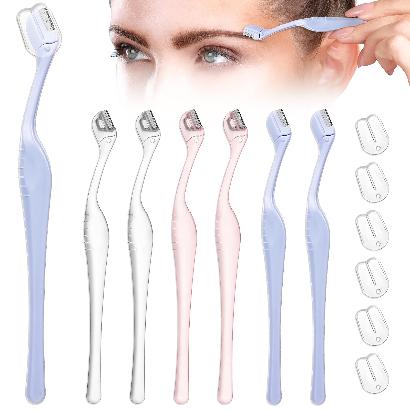 Honoson eyebrow razor mini-trimmer with precision cover for gentle shaping.