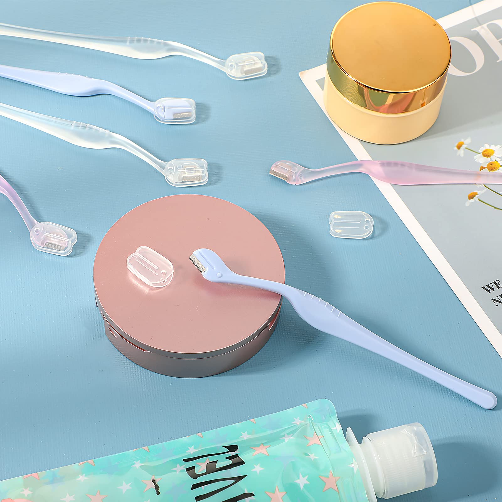 Honoson lip and face hair remover in light blue for quick touch-ups.