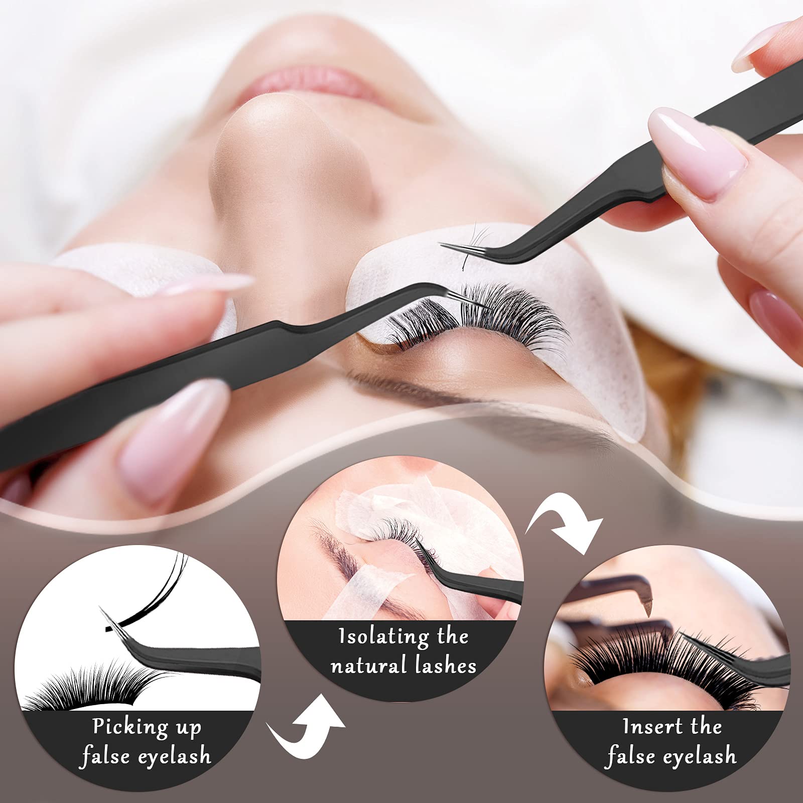 Honoson stainless steel tweezers offering durable, rust-resistant performance
