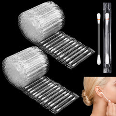 Hoolerry 200 aplicadores para cuidado de piercings: limpieza suave para zonas delicadas.