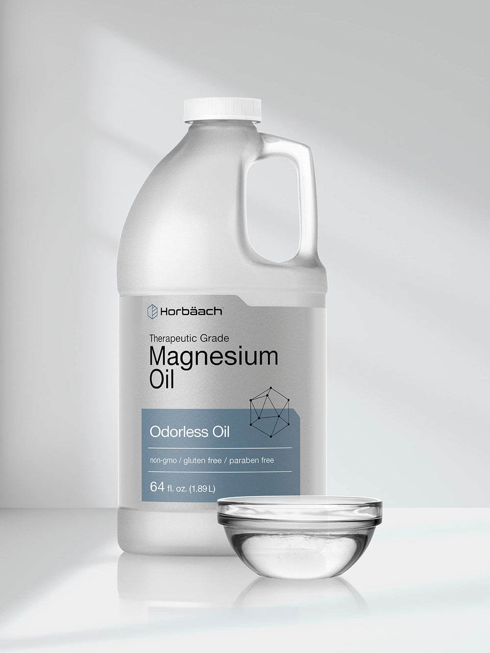 Horbaach Aceite de Magnesio, calidad terapéutica y pureza garantizada.