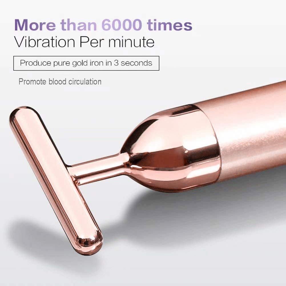 Horolas massager used on face, neck, and eyes for massage routines.