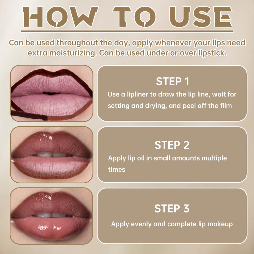 Hosaily brillo labial hidratante para labios suaves y nutridos