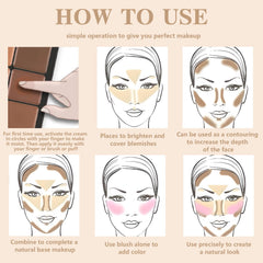 HOSAILY blush swatches showing twelve color options for natural flush