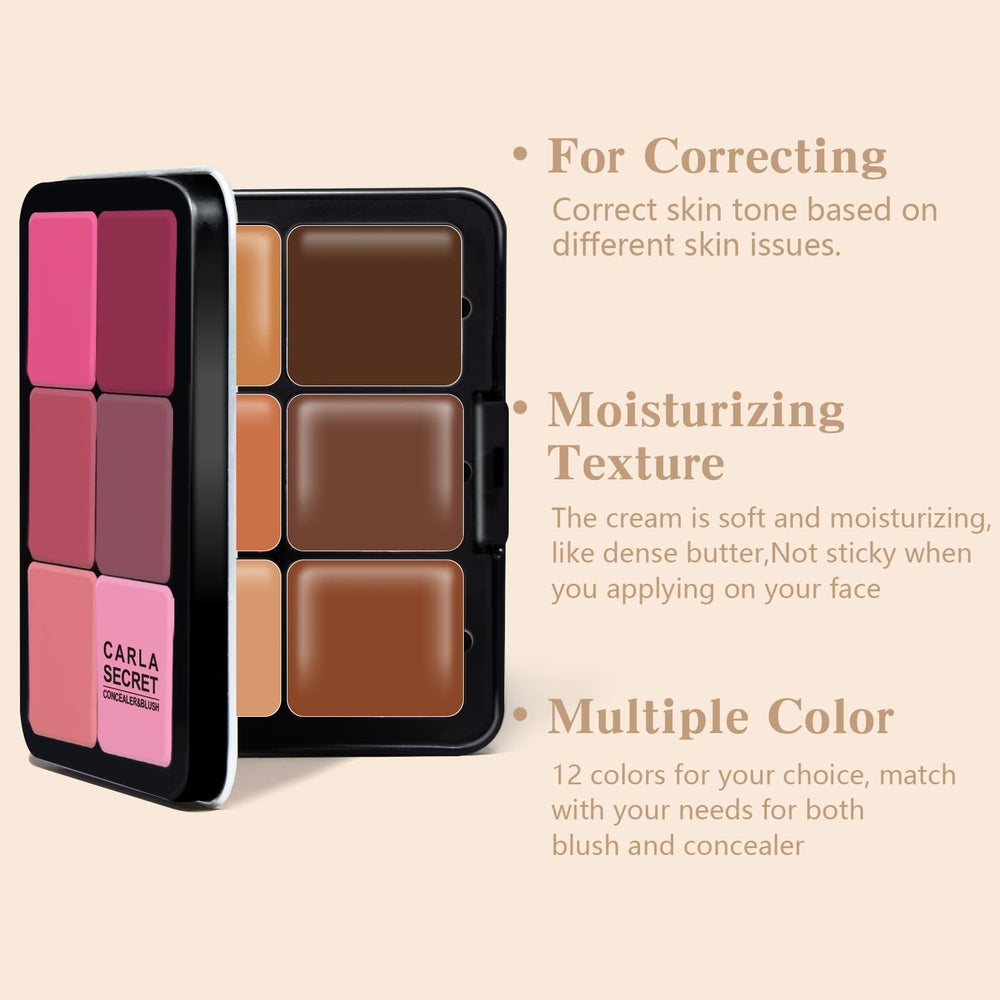 HOSAILY concealer swatches showing six tones for versatile coverage