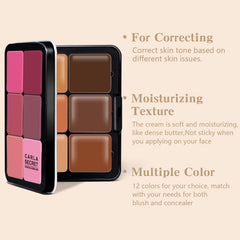 HOSAILY concealer swatches showing six tones for versatile coverage