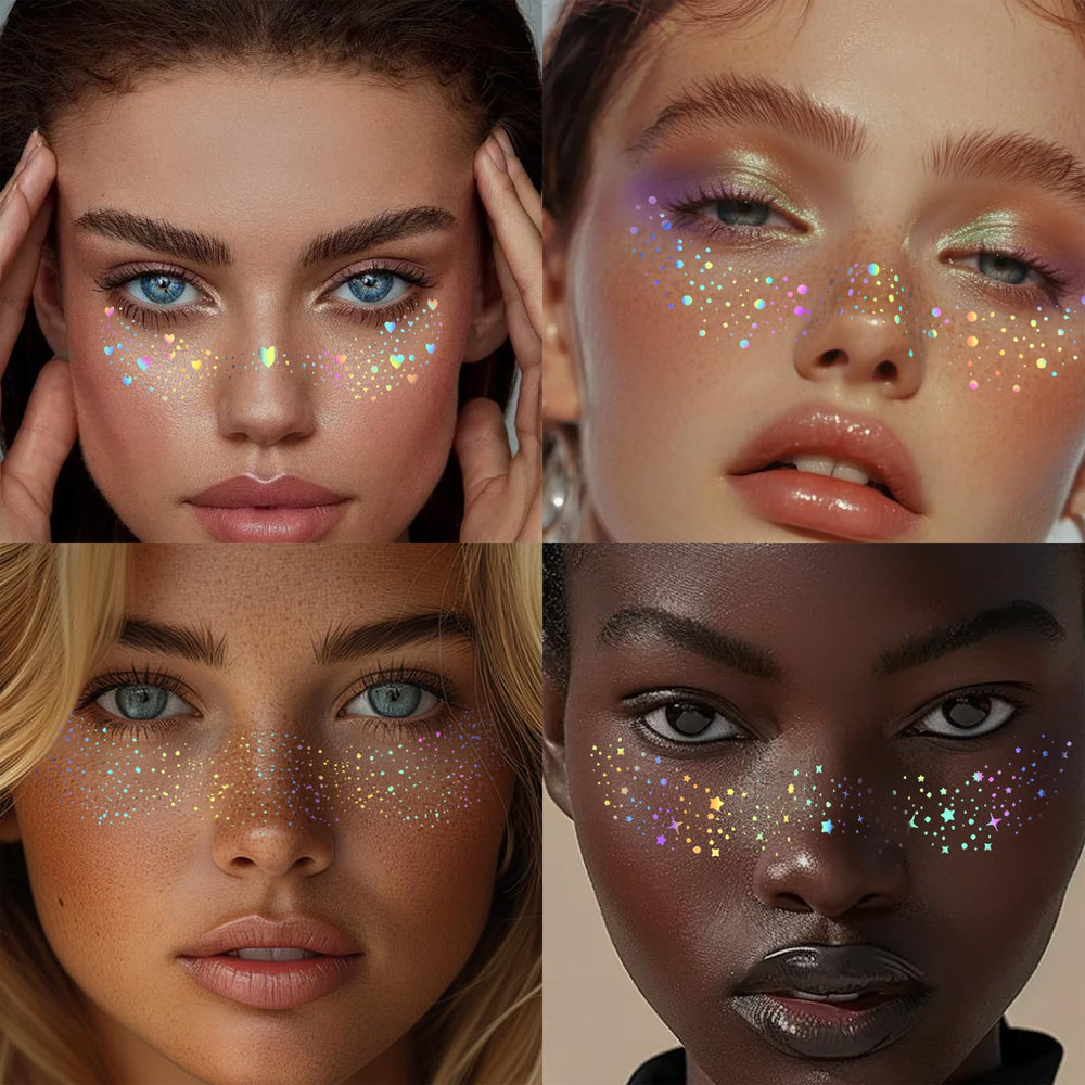 HOSAILY festival glitter stickers add magical sparkle to party outfits.