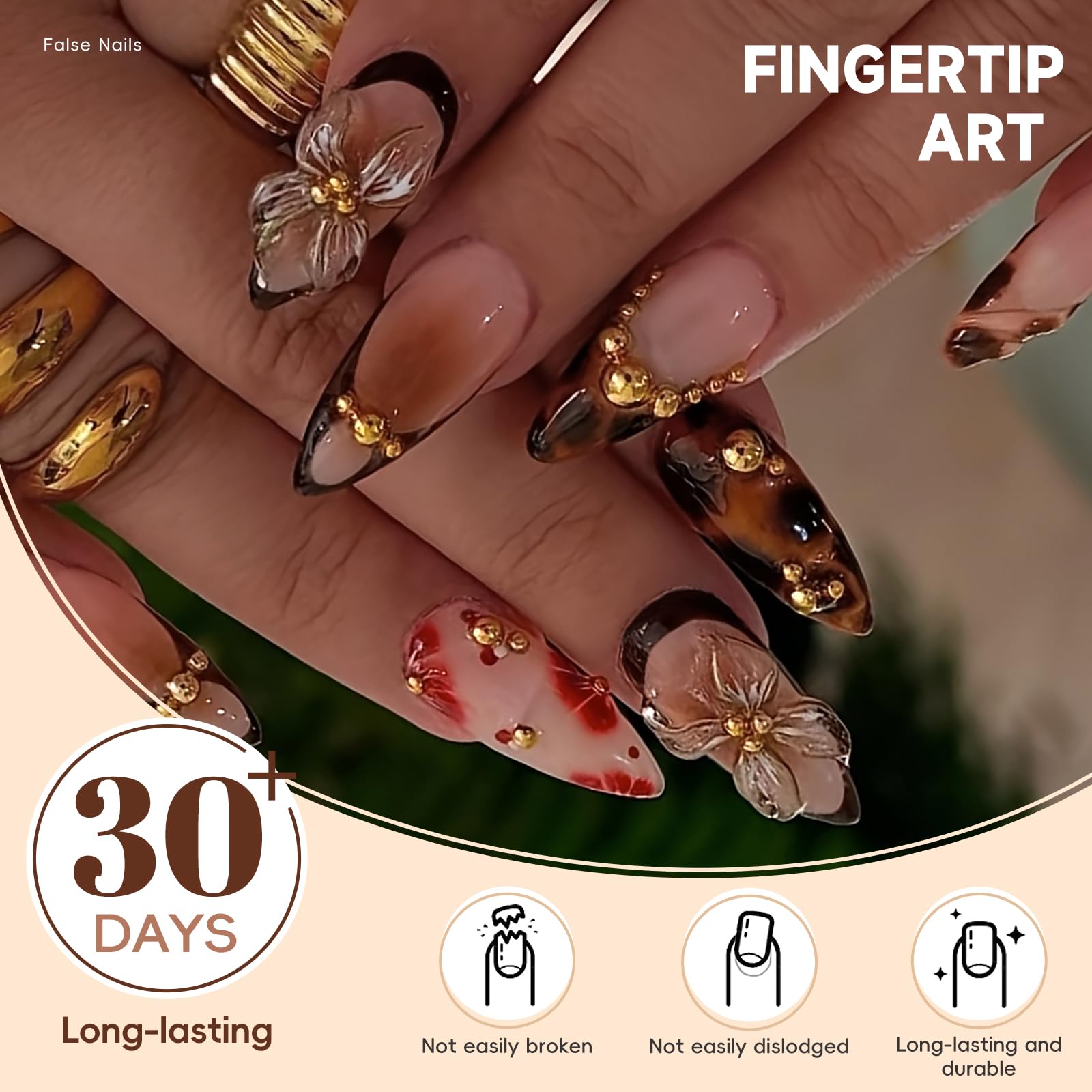 HOSAILY included glue, file, and tools for quick application.