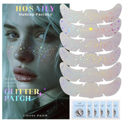Hosaily holographic glitter freckle patches for radiant festival makeup