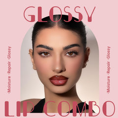 HOSAILY mirrored aqua lip gloss adds bright color with a lightweight feel