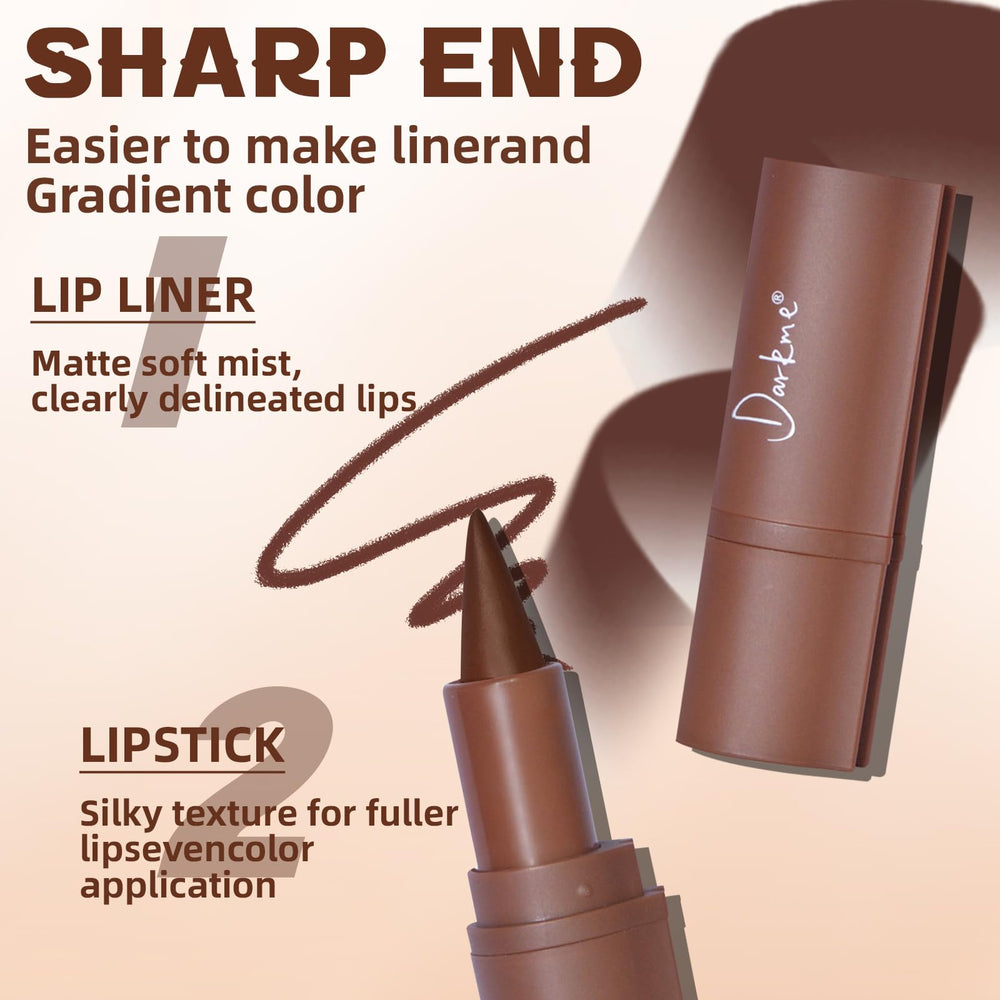 HOSAILY soft lip liner application closeup highlighting smooth texture.