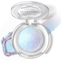 Sombra holográfica HOSAILY con efecto azul, ideal para look nocturno.