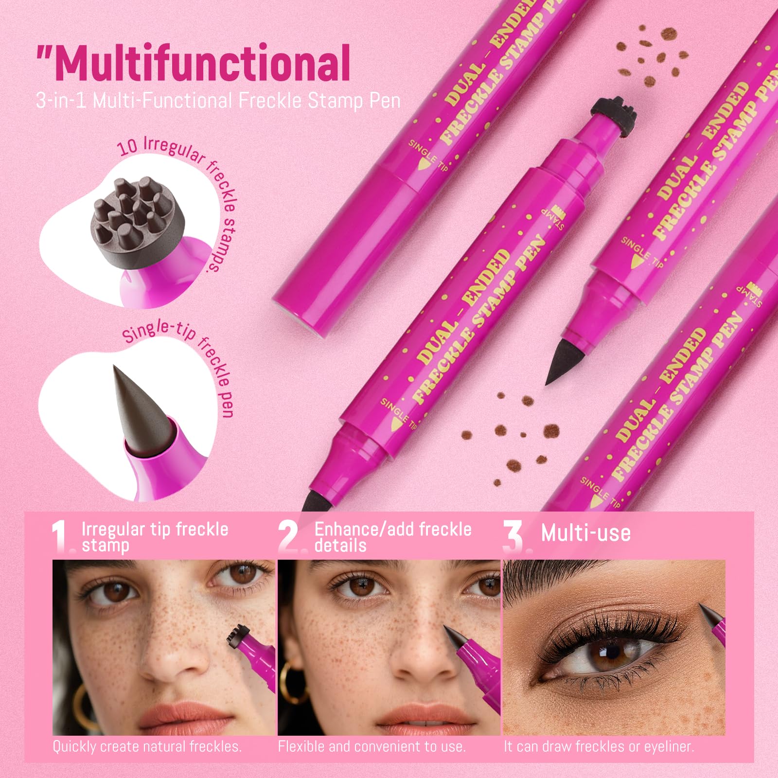 HOSAILY sunkissed freckle shade 01 Light Brown for realism