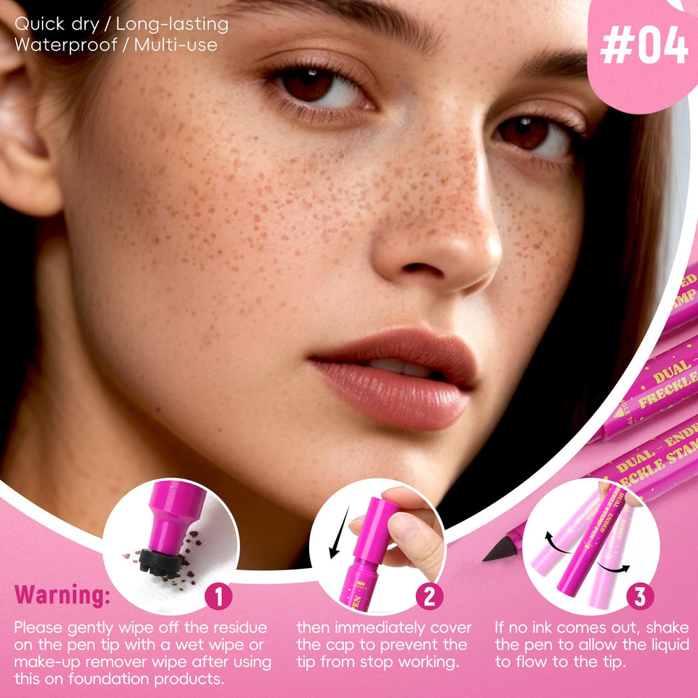 HOSAILY waterproof freckle stamp pen for all-day wear in any activity.