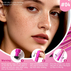 HOSAILY waterproof freckle stamp pen for all-day wear in any activity.
