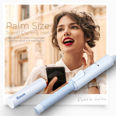 Hoson curling iron with ceramic-tourmaline coating glides smoothly
