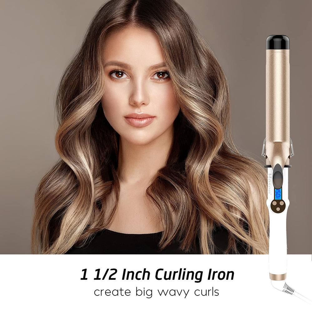 Hoson curling iron heats to 60 seconds for rapid daily styling.