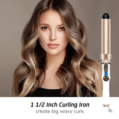 Hoson curling iron heats to 60 seconds for rapid daily styling.