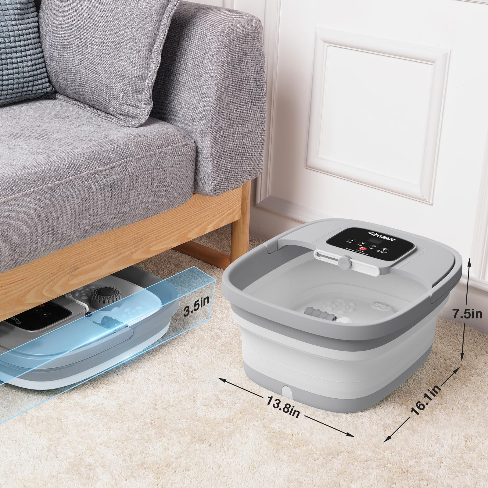 HOSPAN collapsible design saves space in small rooms.