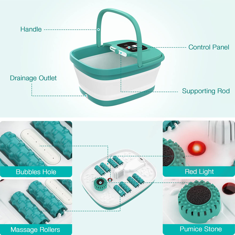 HOSPAN FS01A temperature control helps maintain a comfortable soak.