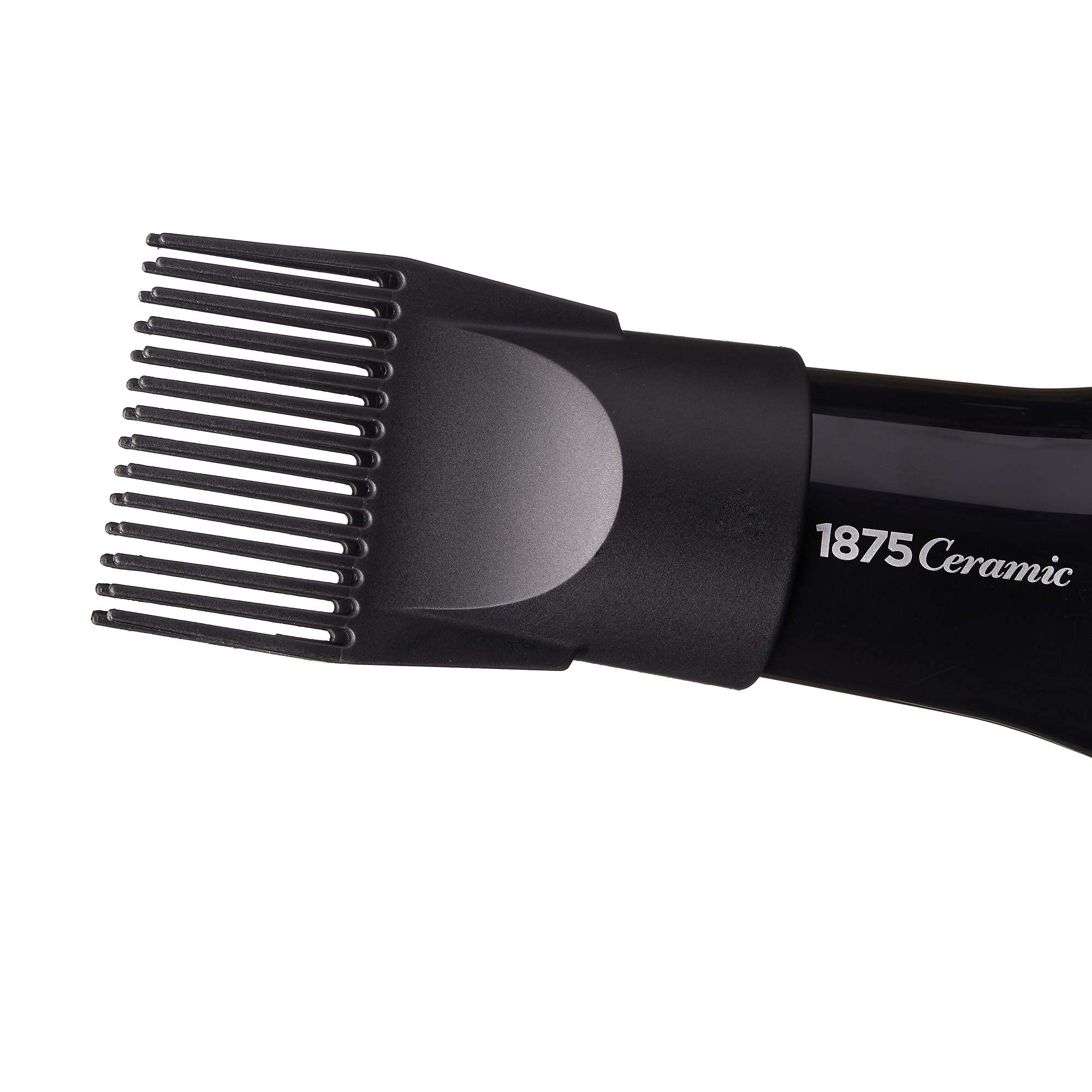 Hot Beauty 1875 Ceramic Hair Dryer includes detangler for smoother sessions
