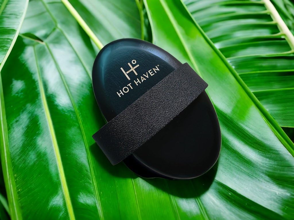 HOT HAVEN cellulite brushing in use for a smoother appearance