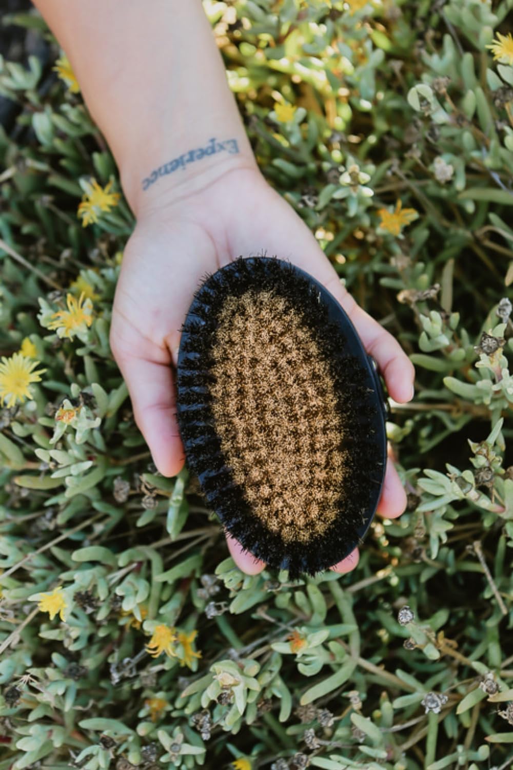 HOT HAVEN copper bristles close-up emphasizing gentle exfoliation and circulation
