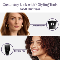 Hot Tools Pro Artist 2100 with six heat settings knob for versatile styling
