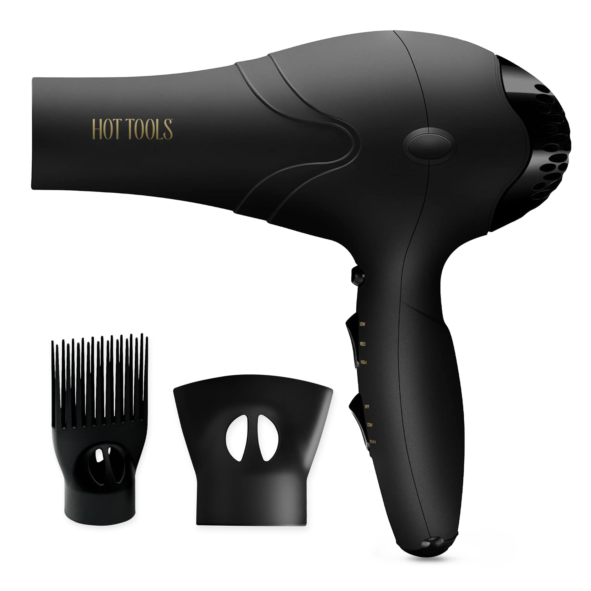 Hot Tools Pro Artist 2100 ionic turbo dryer front view showing fast, frizz-free styling
