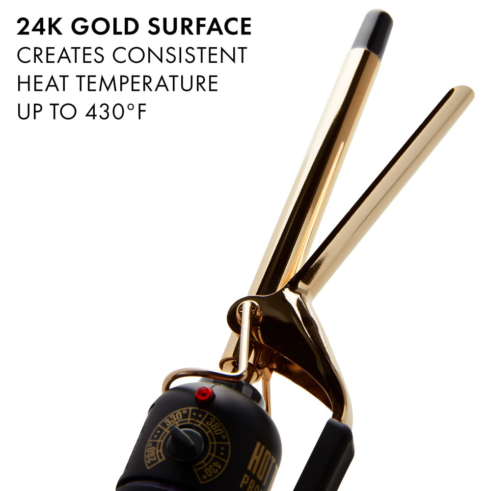 HOT TOOLS Pro Artist 24K Gold Curling Iron ready for 430°F quick heat up