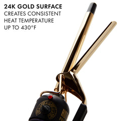 HOT TOOLS Pro Artist 24K Gold Curling Iron ready for 430°F quick heat up
