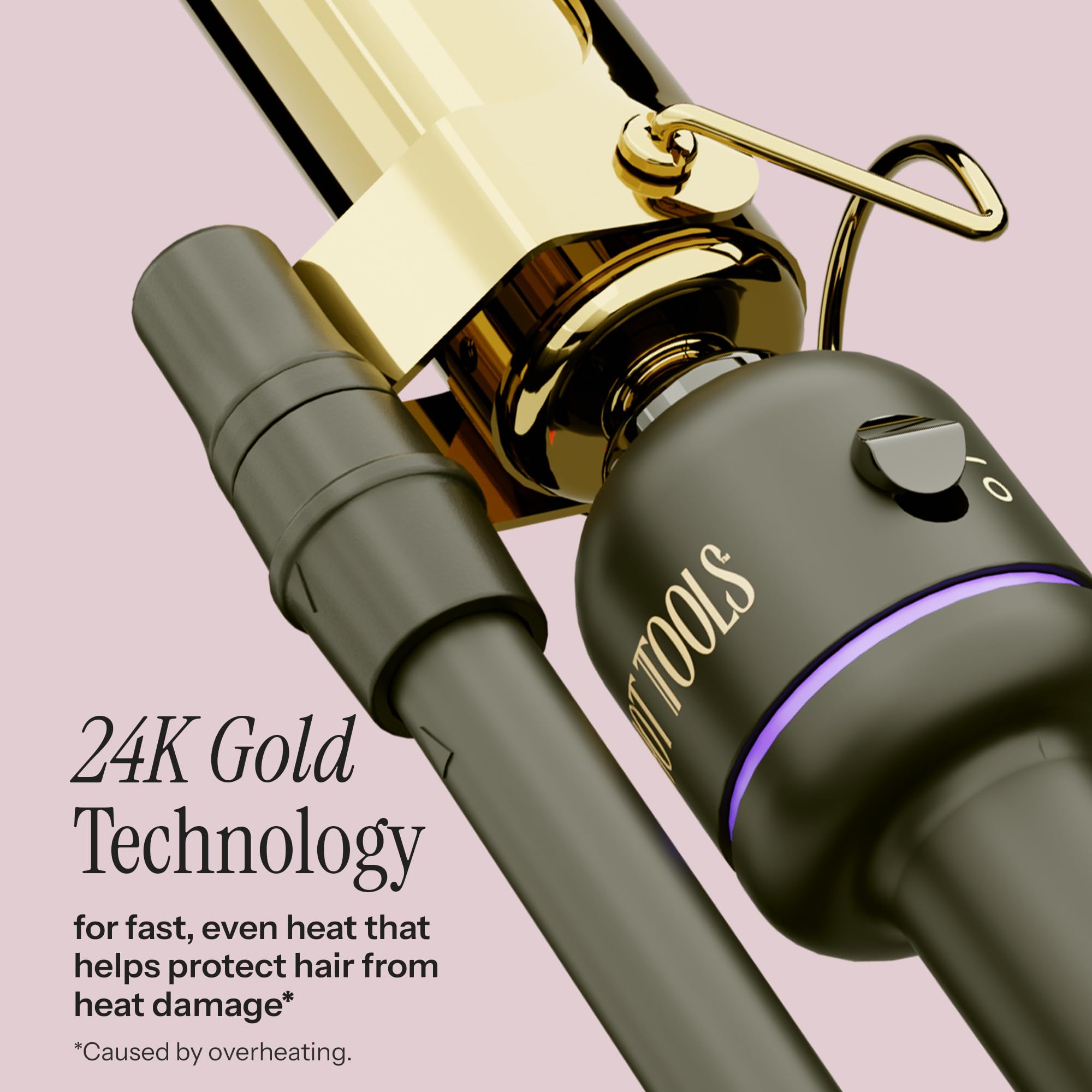 Hot Tools Pro Artist 24K gold Marcel heat distribution for even styling