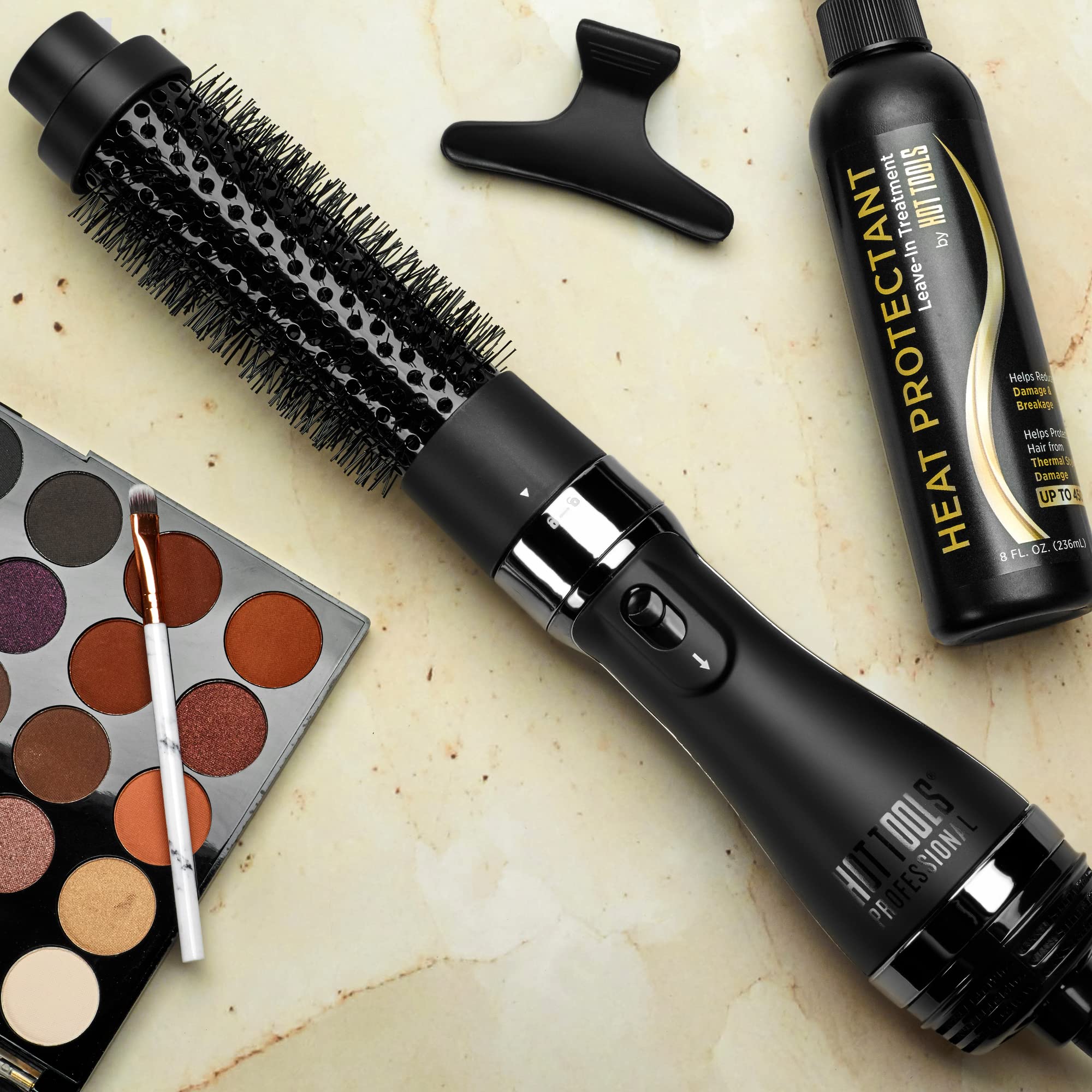 Hot Tools Pro Artist Black Gold activated charcoal close-up for refreshed second-day styling