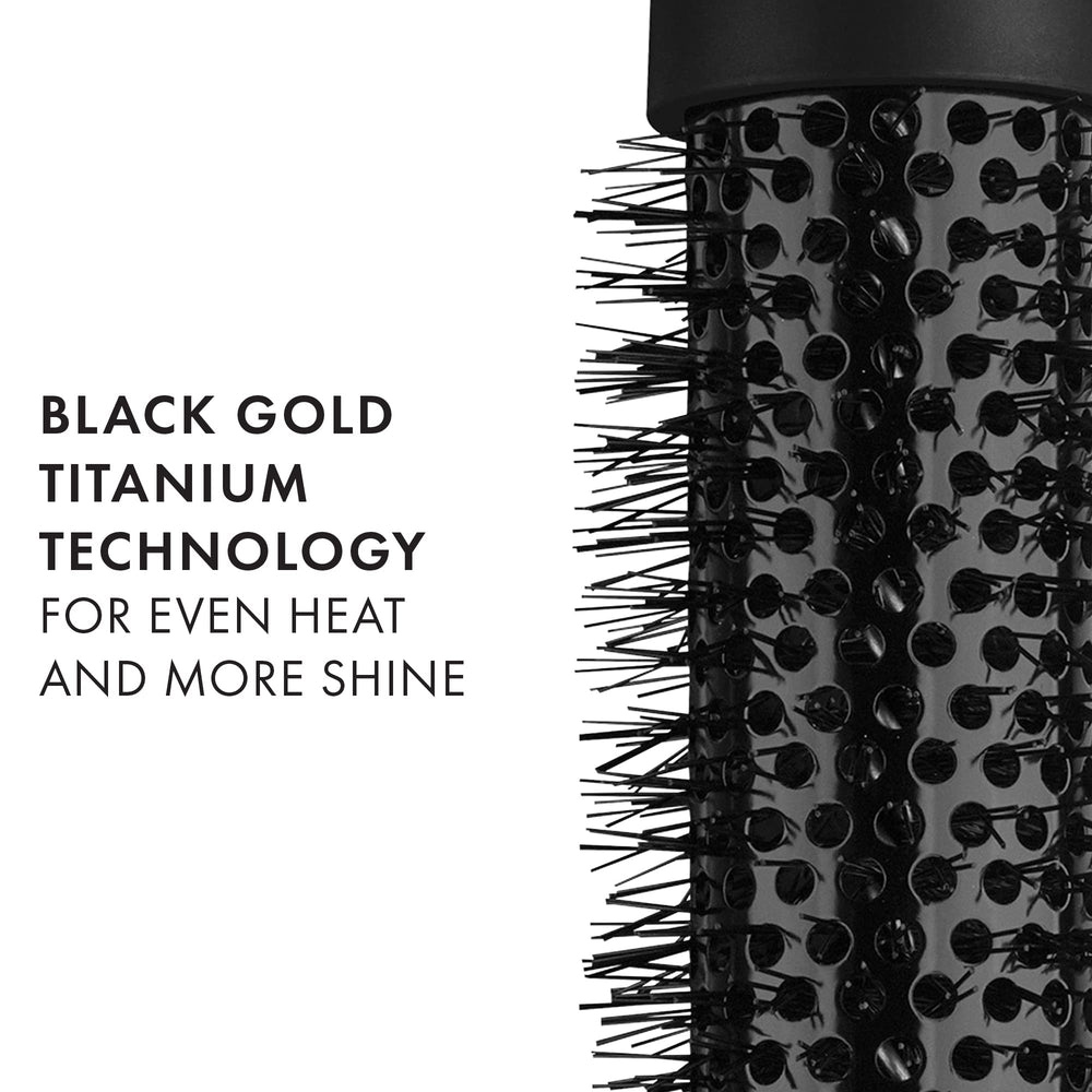 Hot Tools Pro Artist Black Gold bristles close-up for effortless glide during drying
