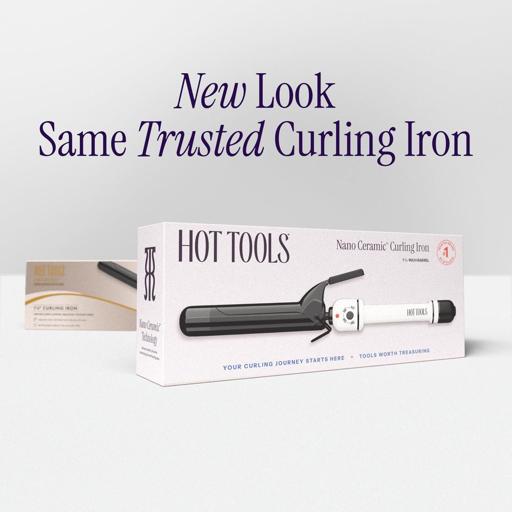 HOT TOOLS Pro Artist Nano Ceramic curling iron 8 ft swivel cord for freedom