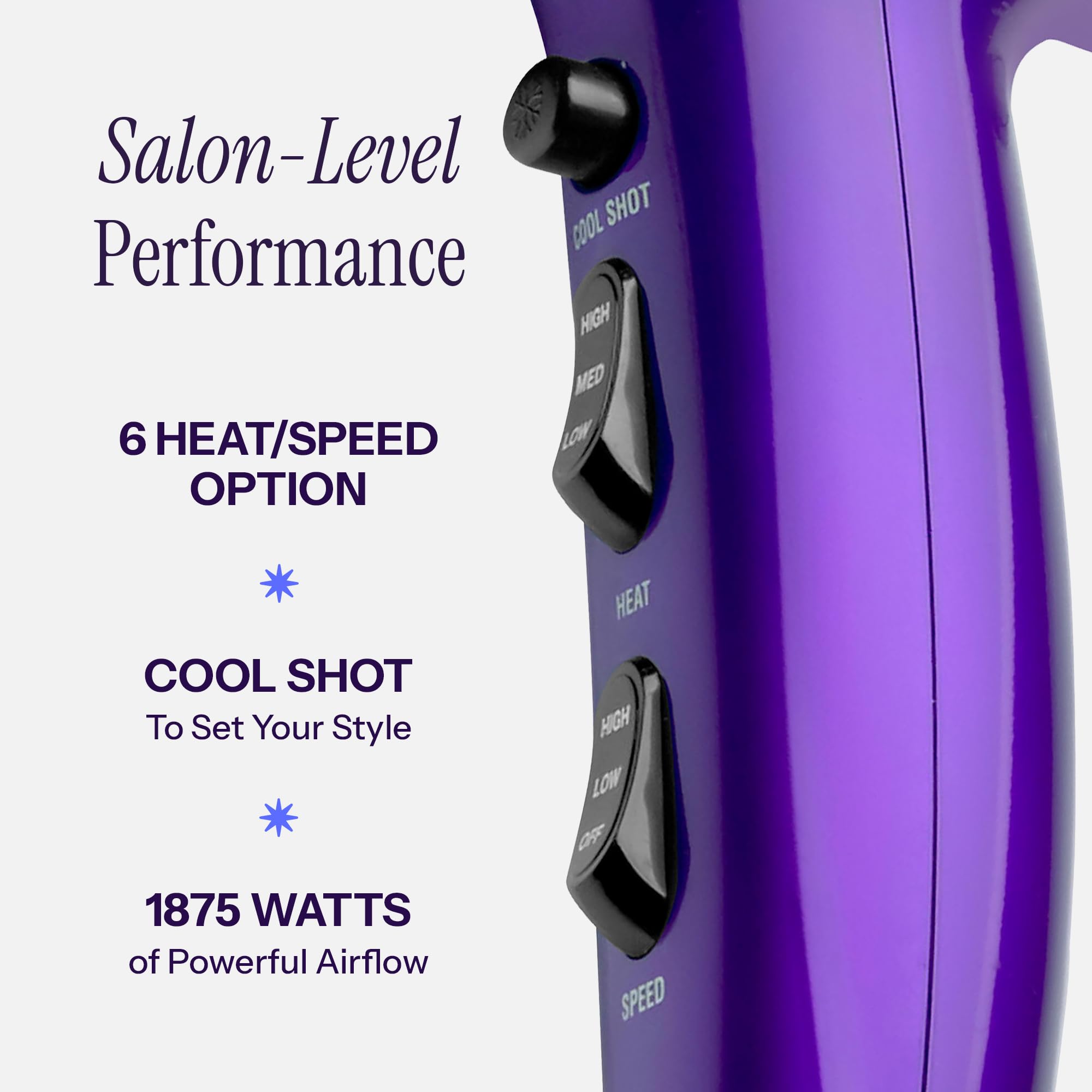 Hot Tools Pro Artist removable lint filter simplifies cleaning and maintenance.