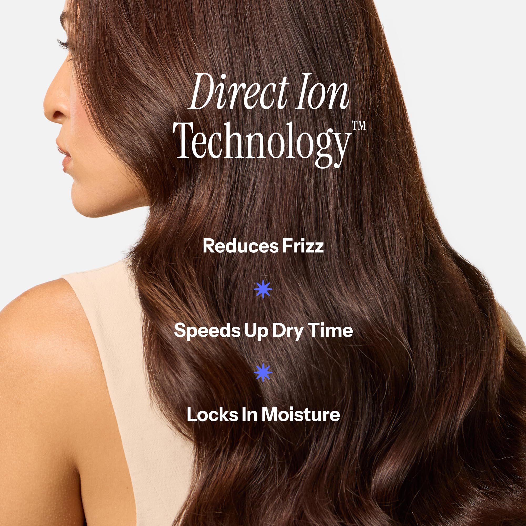 Soft-touch finish on HOT TOOLS Rainbow dryer for comfortable handling