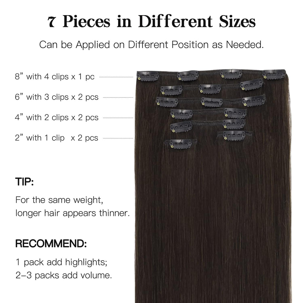 Hotbanana straight texture clip-in extensions blend with your natural hair