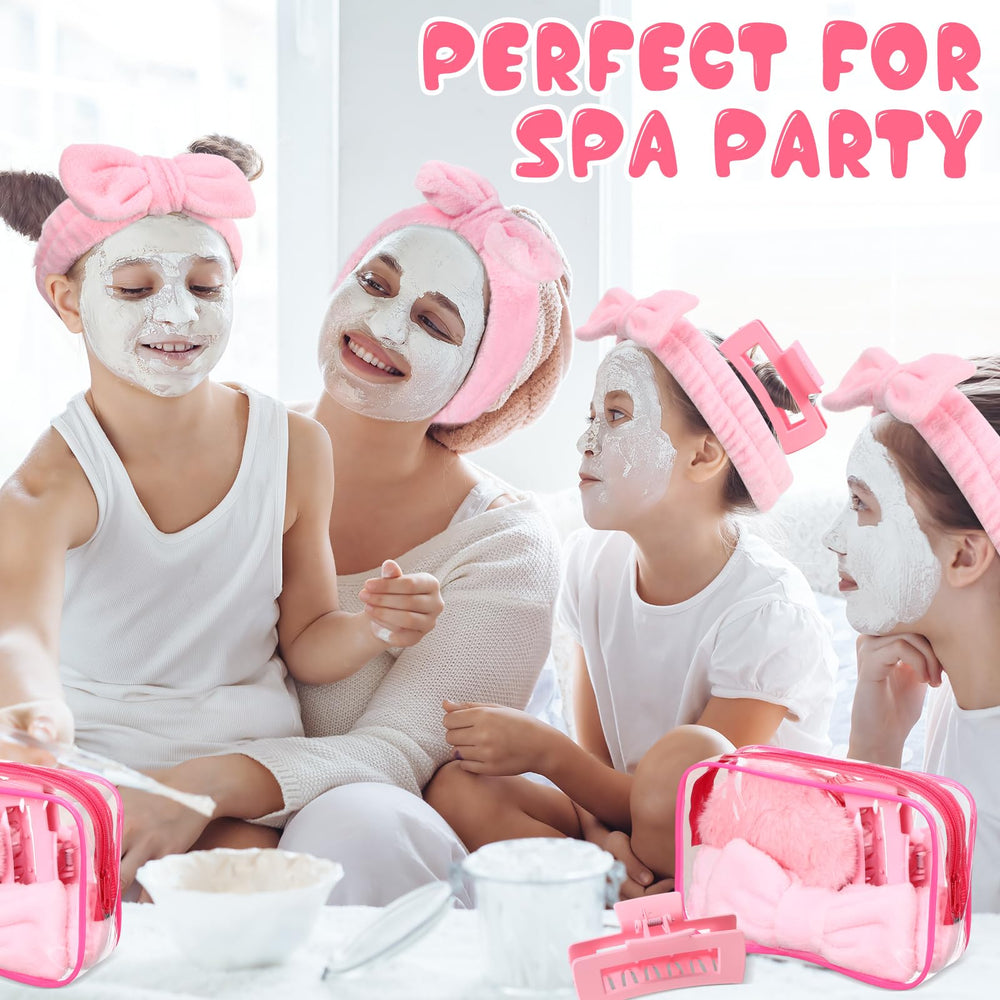 Hoteam clear cosmetic bag pink, waterproof and spacious for essentials
