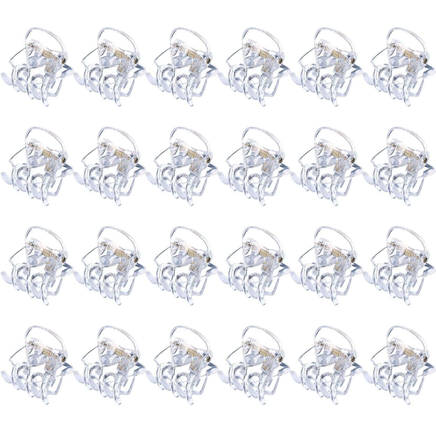 Hotop pinza de pelo mini claras en empaque, ideal para peinados rápidos.