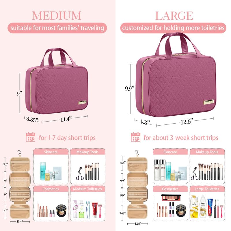 HOTOR travel bag showing four compartments and zipper pockets