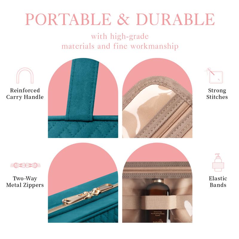 Hotor travel toiletry bag in use on a trip demonstrates compact organization.